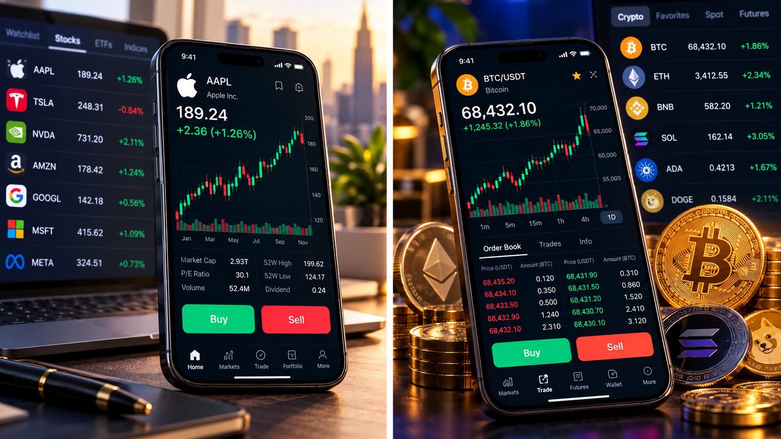 RijksLedger+AI — desktop and mobile trading terminal